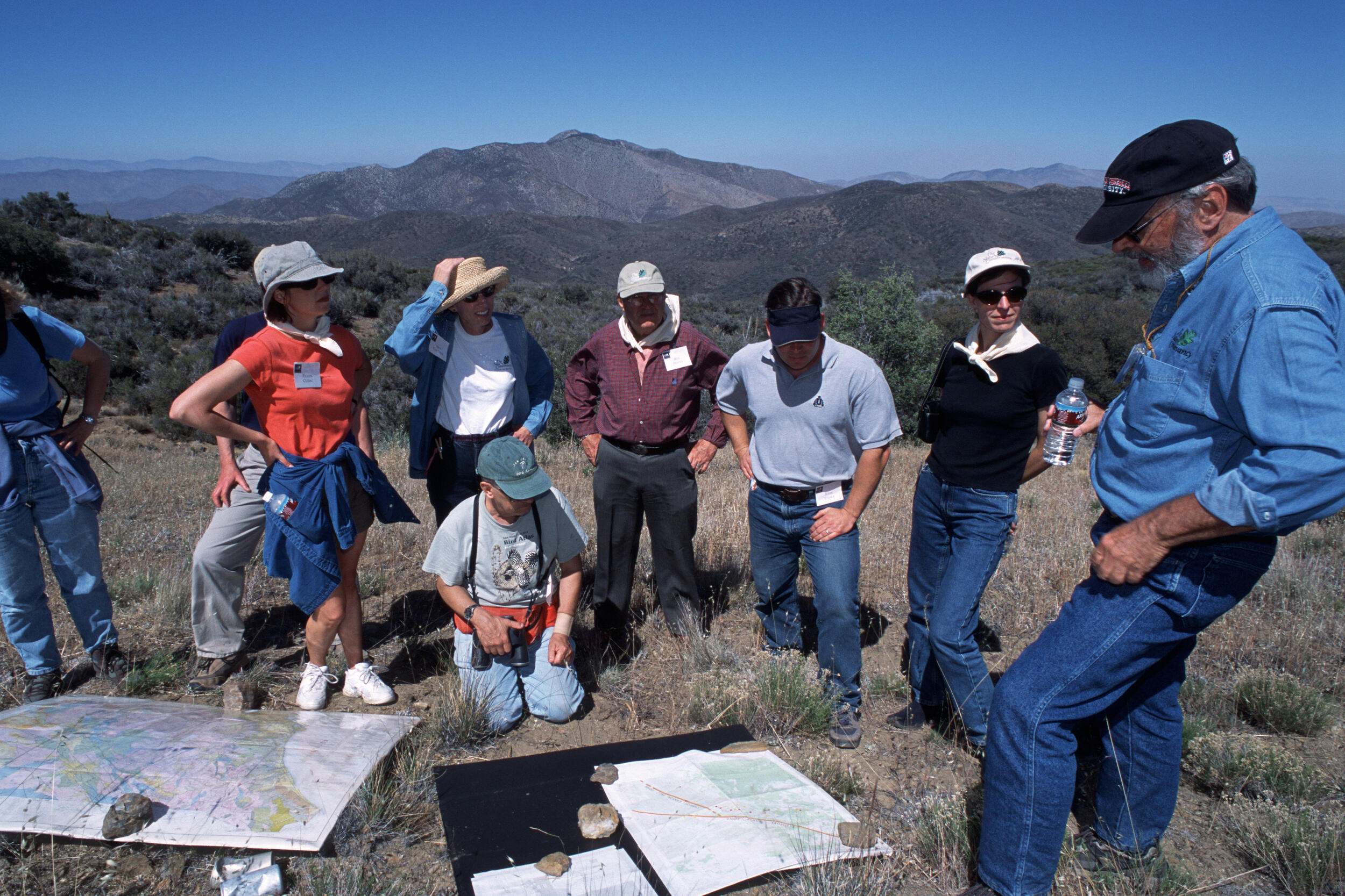 TNC staff members/partners on a field trip to Cuyamaca Ranch of San Diego County in California of the United States. Photo credit: © Richard Herrmann       