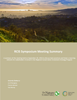 A summary of the meeting held on Sept. 20, 2022 to discuss best practices and foster a learning network for stakeholders involved in the RCIS Program.