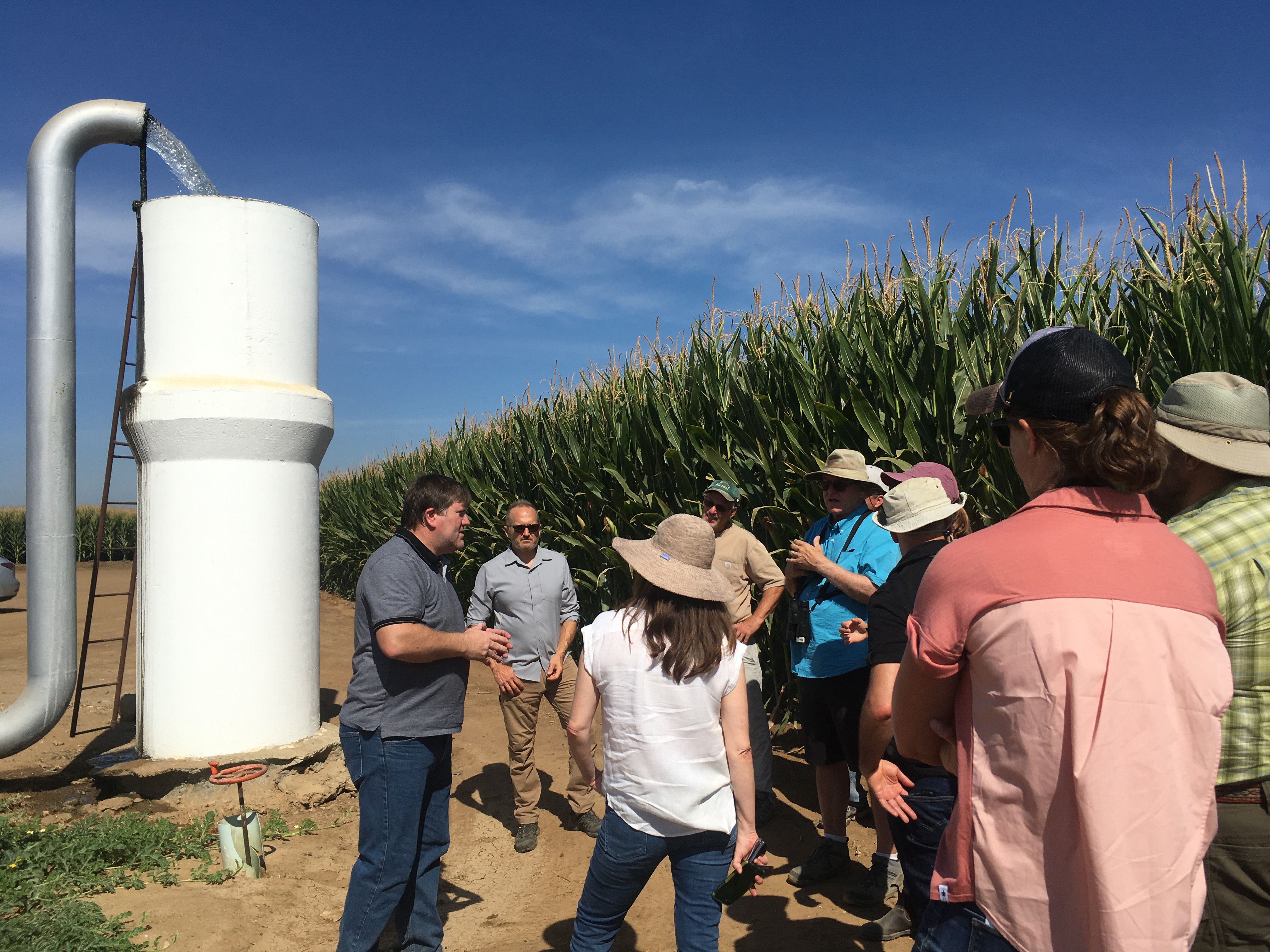 Working on groundwater supply  in central valley