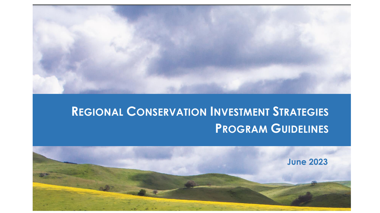 CDFW document outlines program guidelines for the RCIS Program