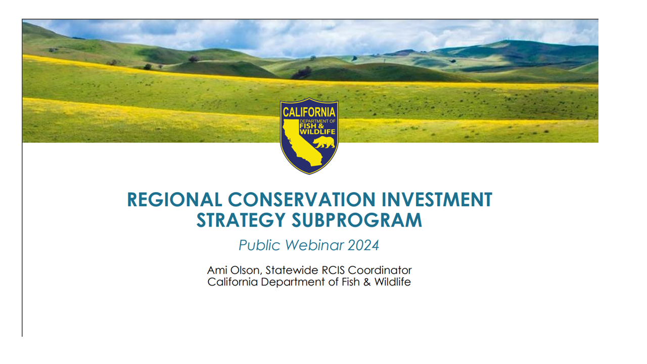 Public presentation of the RCIS Program overview in 2024 by Ami Olsen
